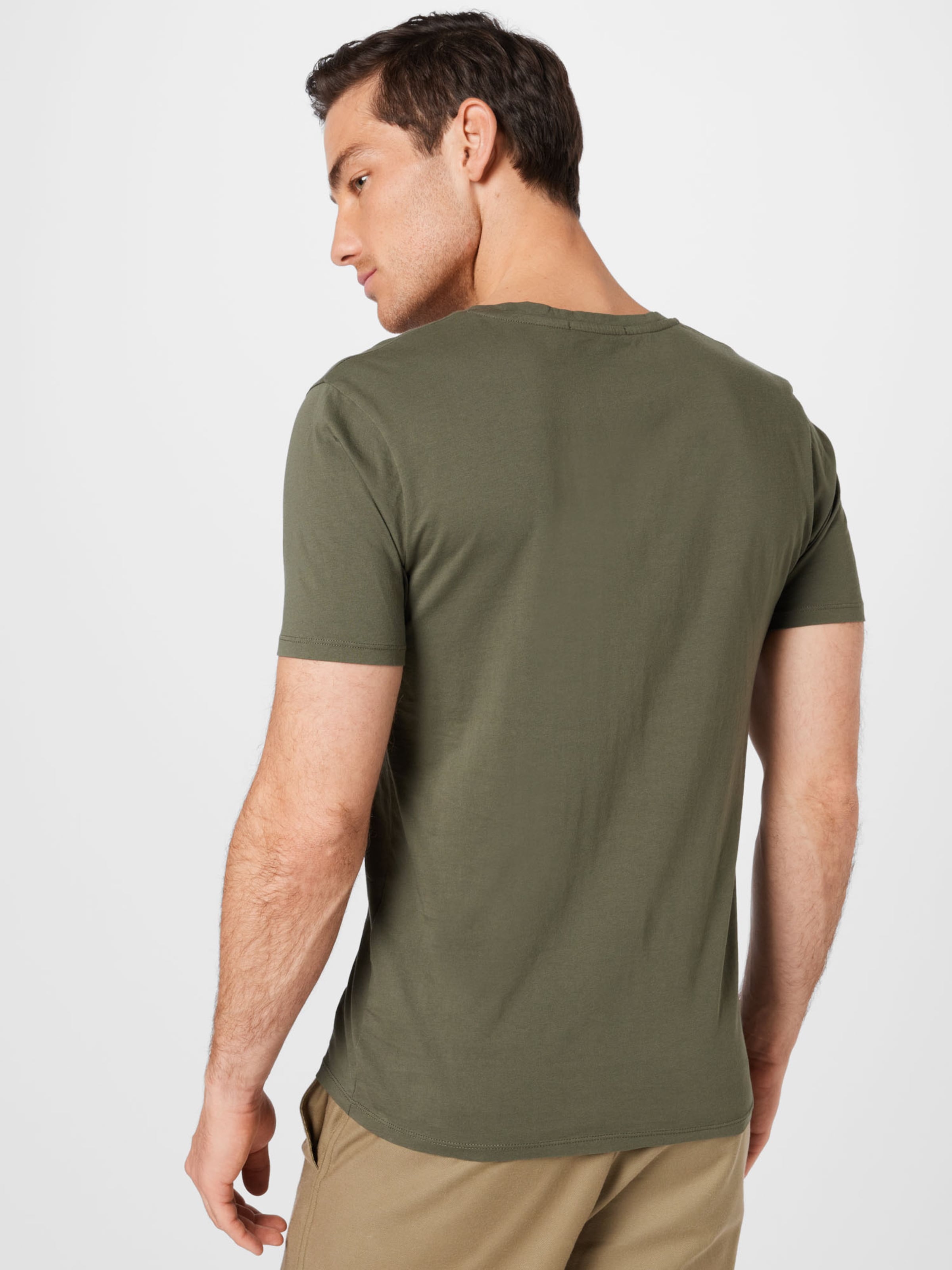 Männer Shirts DRYKORN T-Shirt 'QUENTIN' in Khaki - TS72344