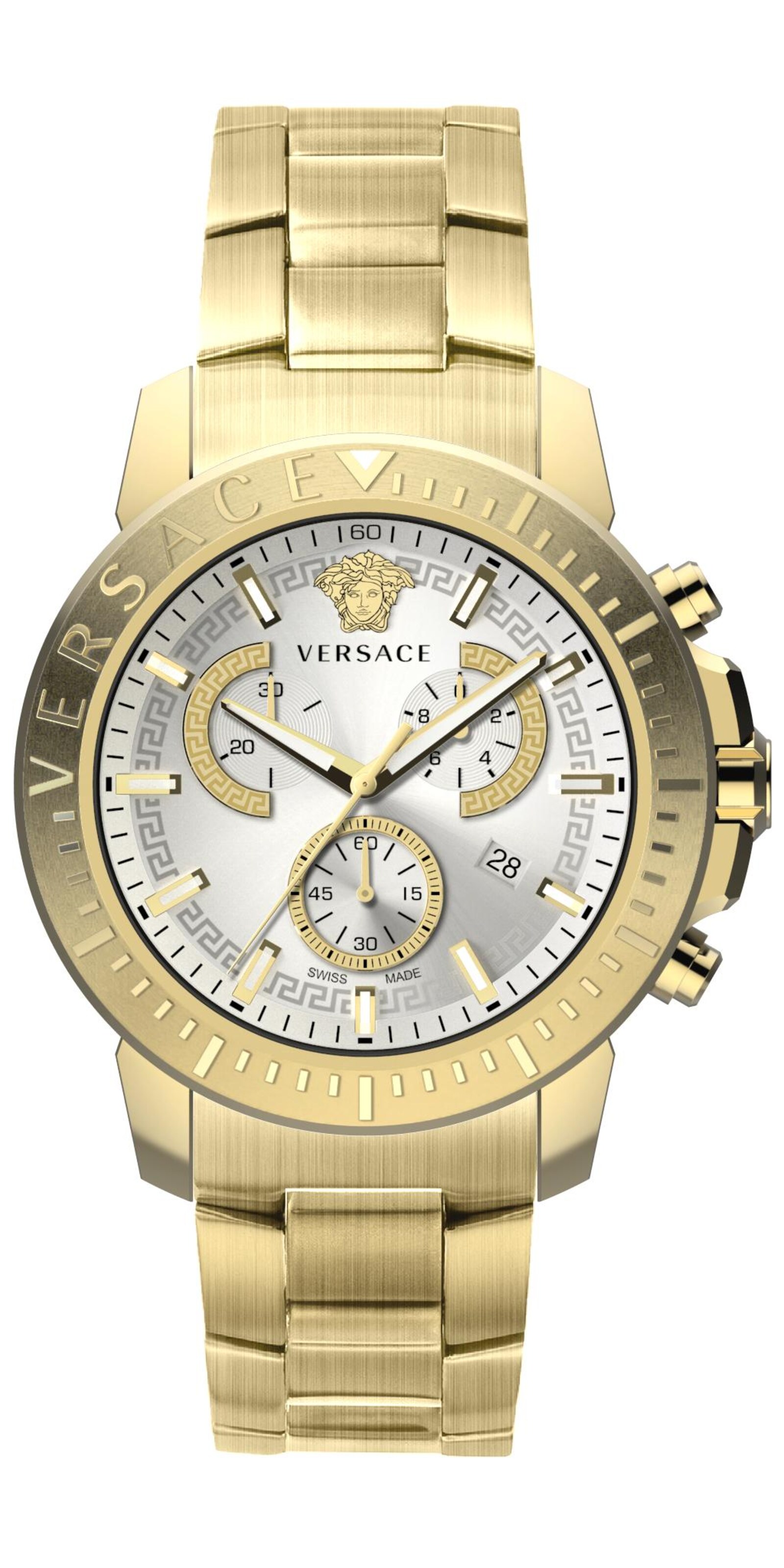 VERSACE Uhr 'New Chrono' in Gold: Vorderseite