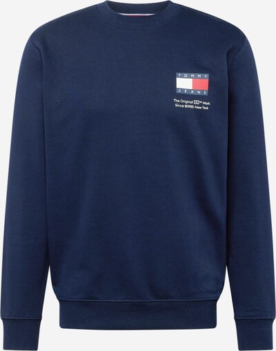 Tommy Jeans Sweatshirt 'Essential' in Blue / Cherry red / White, Item view