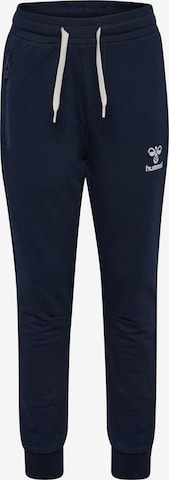 Hummel Workout Pants in Blue: front