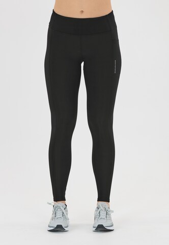 ENDURANCE Skinny Sportbroek 'Strong' in Zwart: voorkant