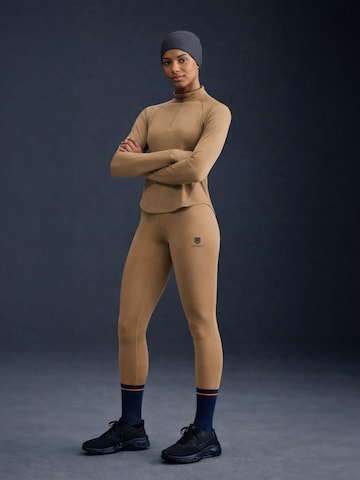 SWORTS Skinny Leggings 'FUEL' in Beige: front