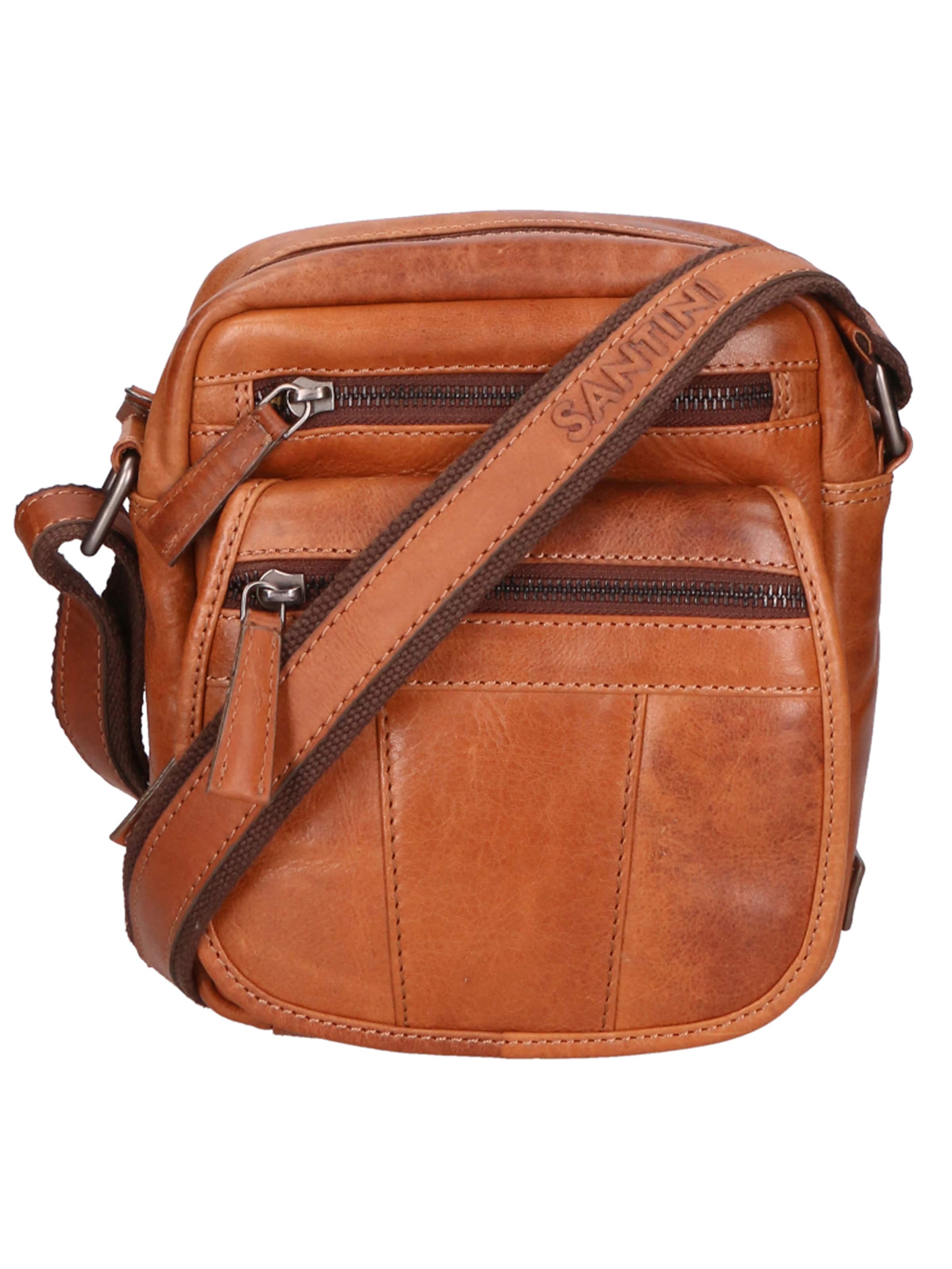 Santini Firenze Crossbody bag in Brown: front