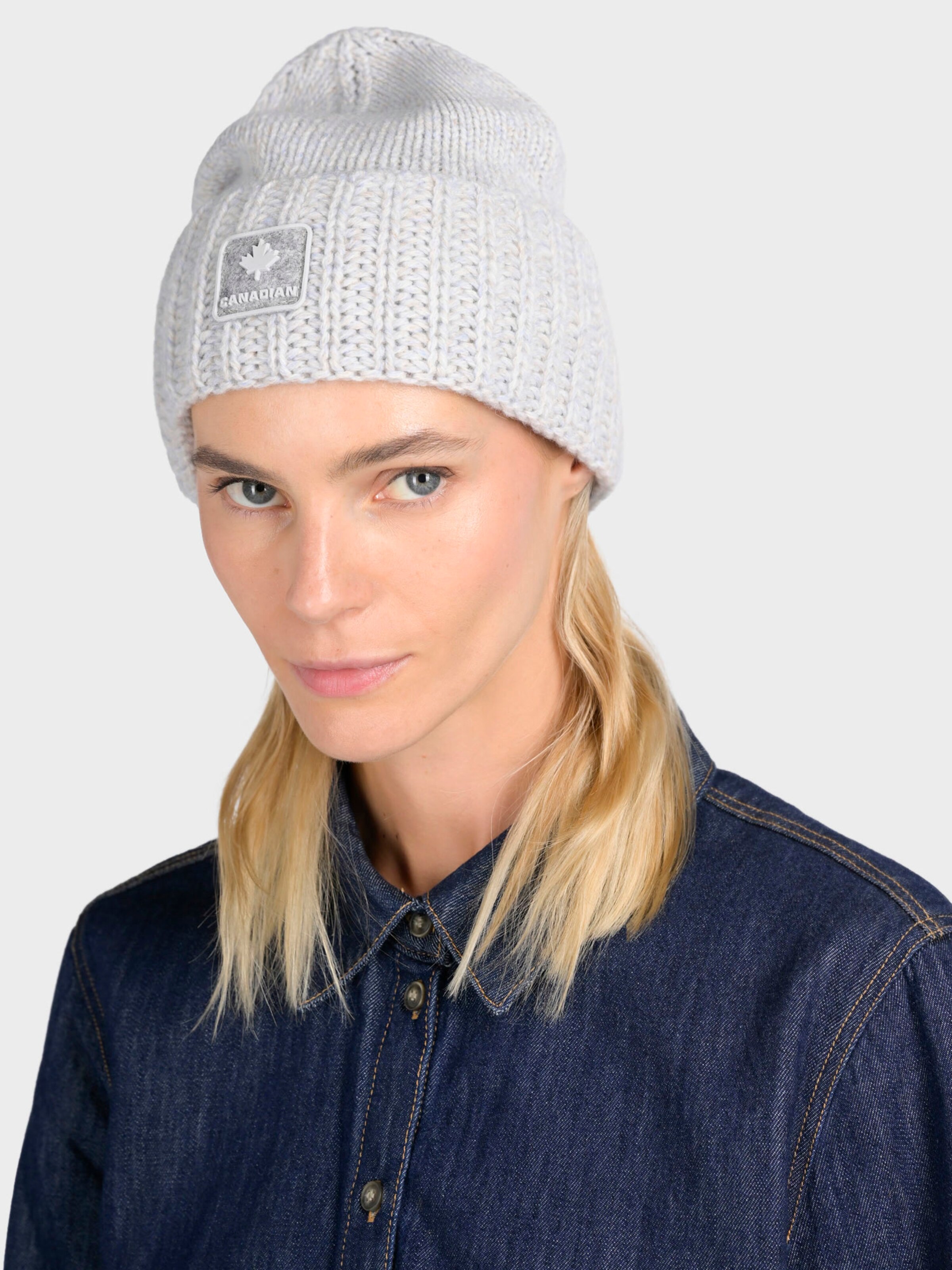 Canadian Classics Čepice ' MELANGE UNISEX ' – béžová: přední strana