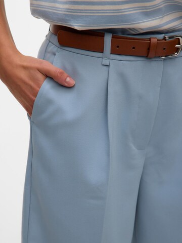 VERO MODA Loose fit Trousers with creases in Blue