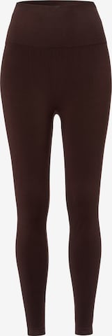 Skinny Leggings 'Sync Leggings' Les Lunes en marron : devant