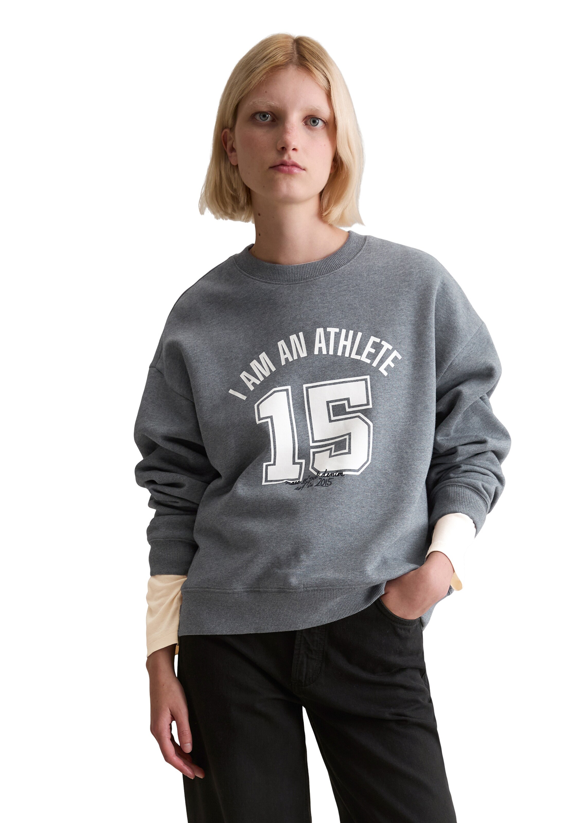 Marc O'Polo DENIM Sweatshirt in Grey: front