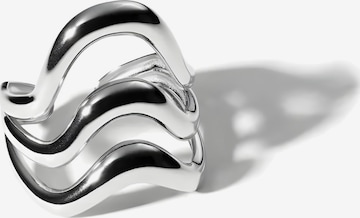 hiBALI Ring 'Layer Ring' in Silber: Vorderseite