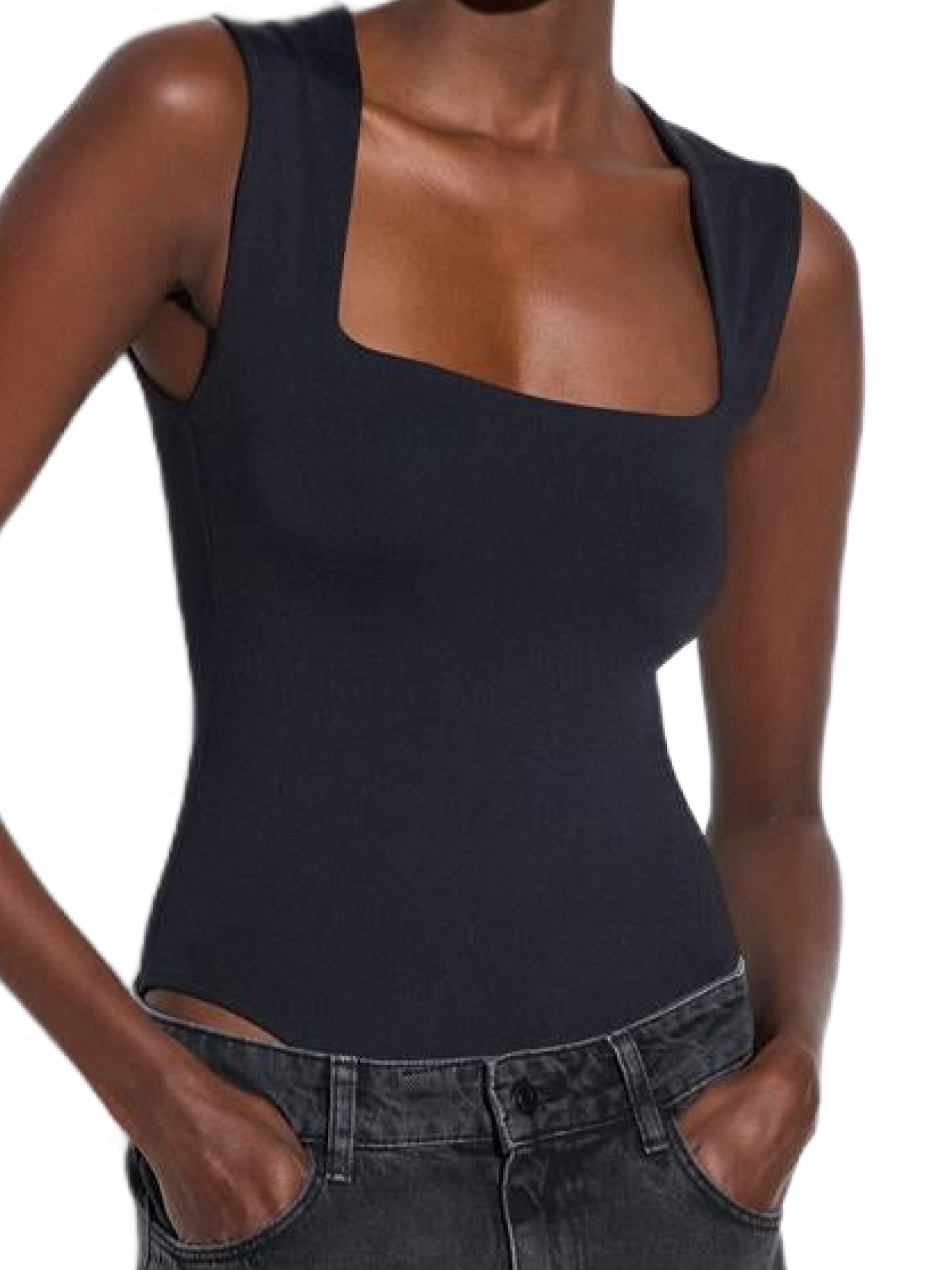 No Matter What Shirt bodysuit in Black