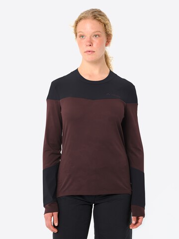 VAUDE Funktionsshirt 'Moab LS PRO' in Braun: Vorderseite