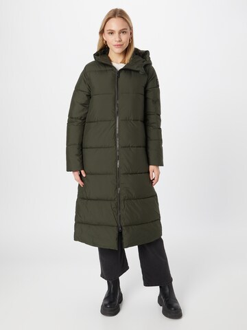 ECOALF Winter Coat in Green: front