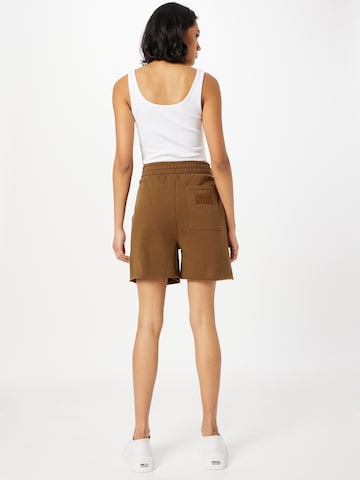 Loosefit Pantalon MADS NORGAARD COPENHAGEN en marron