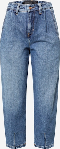 DRYKORN Tapered Pleat-front jeans 'DECIDE' in Blue: front