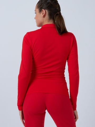 SPORTKIND Performance shirt 'Poloshirt Langarm' in Red