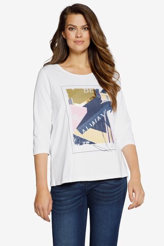 Ulla Popken Shirt in Wit: voorkant