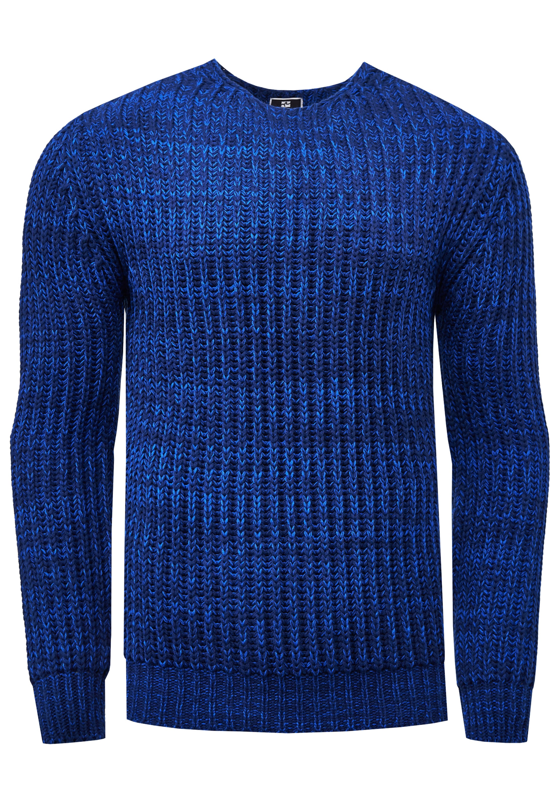 Rusty Neal Pullover in Blau: Vorderseite