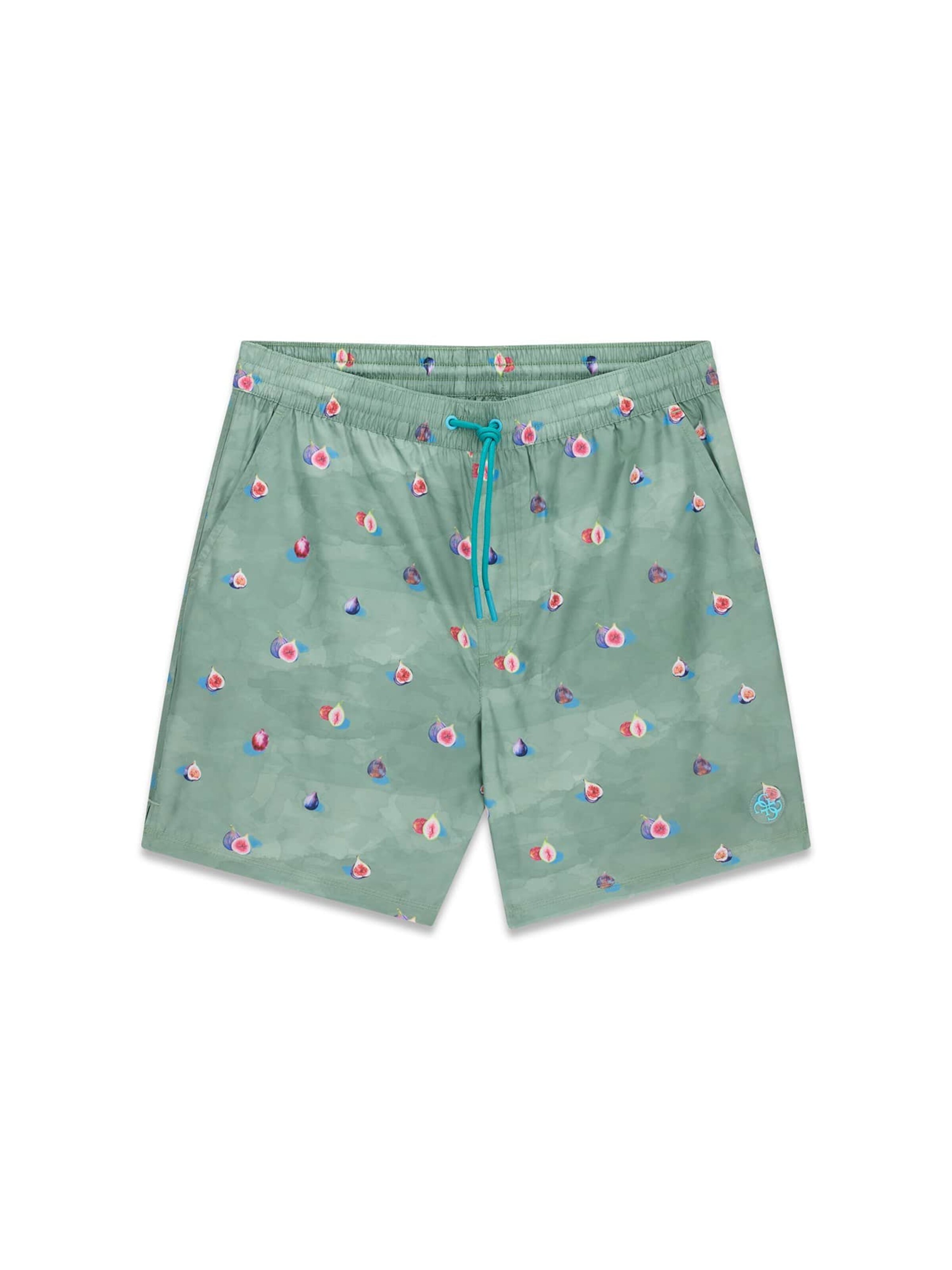 GUESS Badeshorts in Grün: Vorderseite