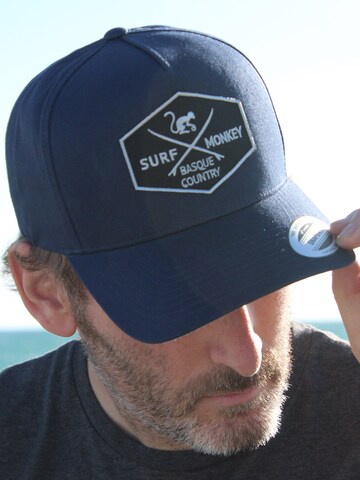 Surf Monkey Athletic Cap in Blue