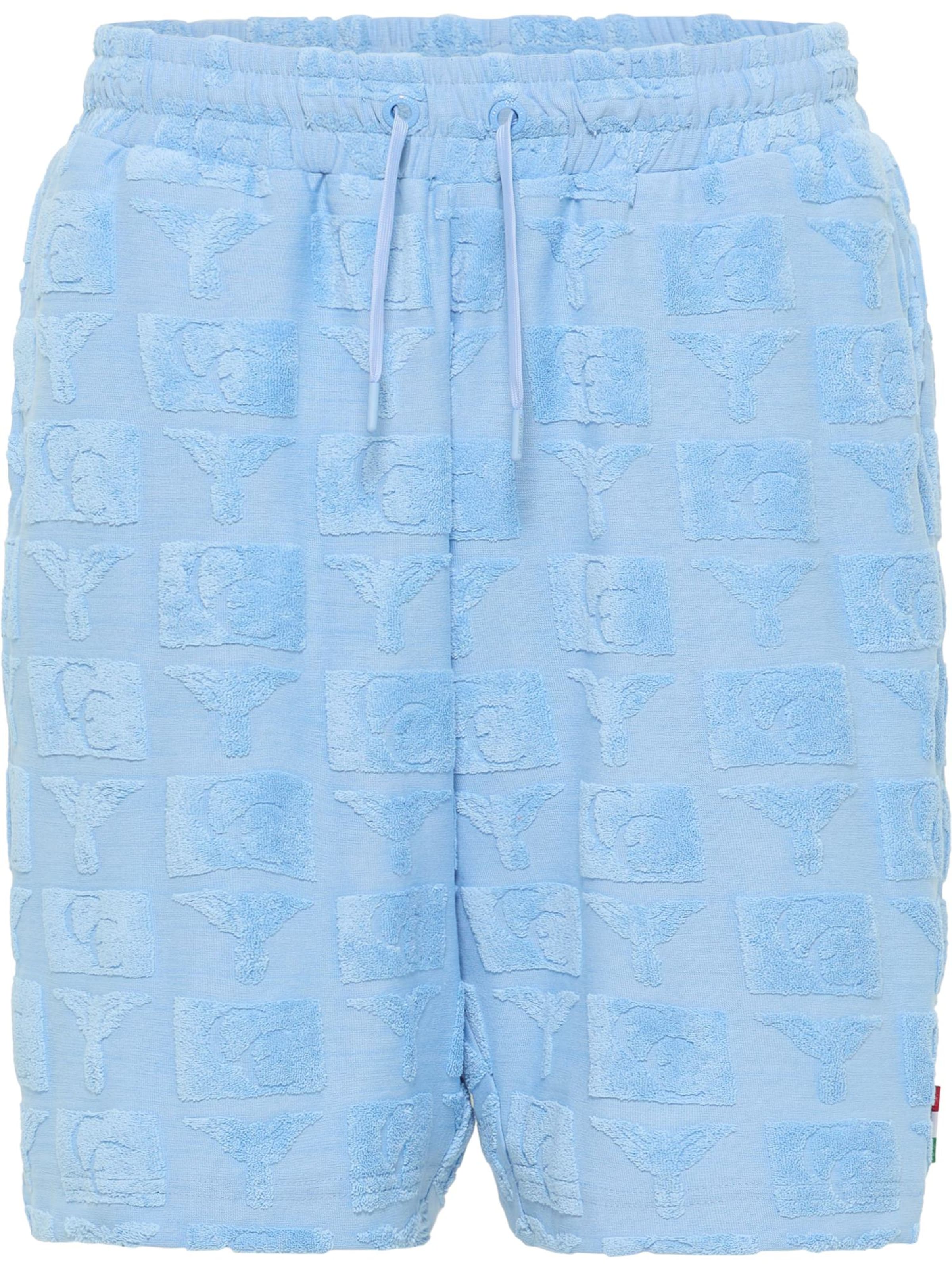 Carlo Colucci Regular Broek 'Egarter' in Blauw: voorkant