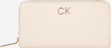 Porte-monnaies Calvin Klein en blanc : devant