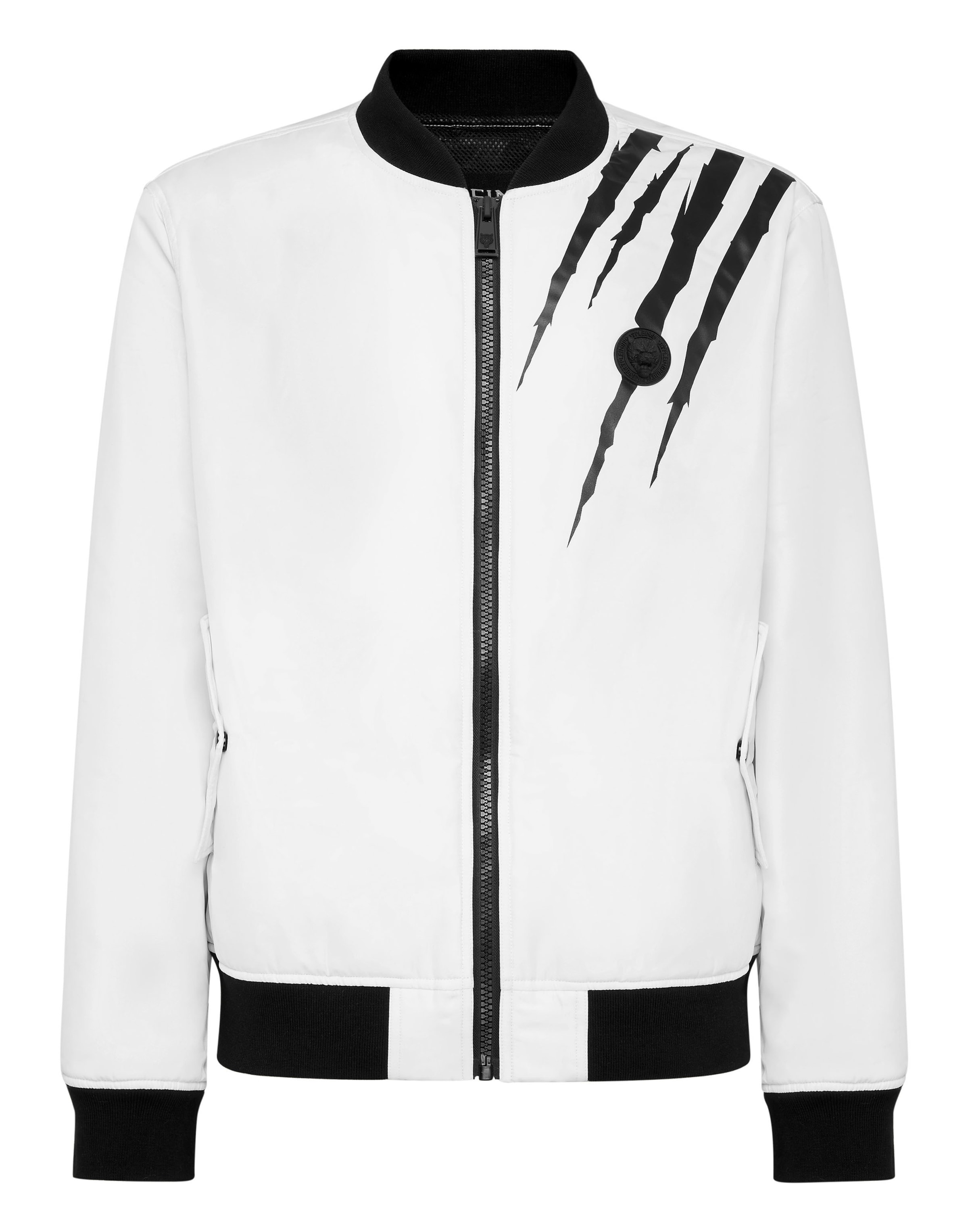 Plein Sport Between-season jacket 'Scratch' in Black / White, Item view