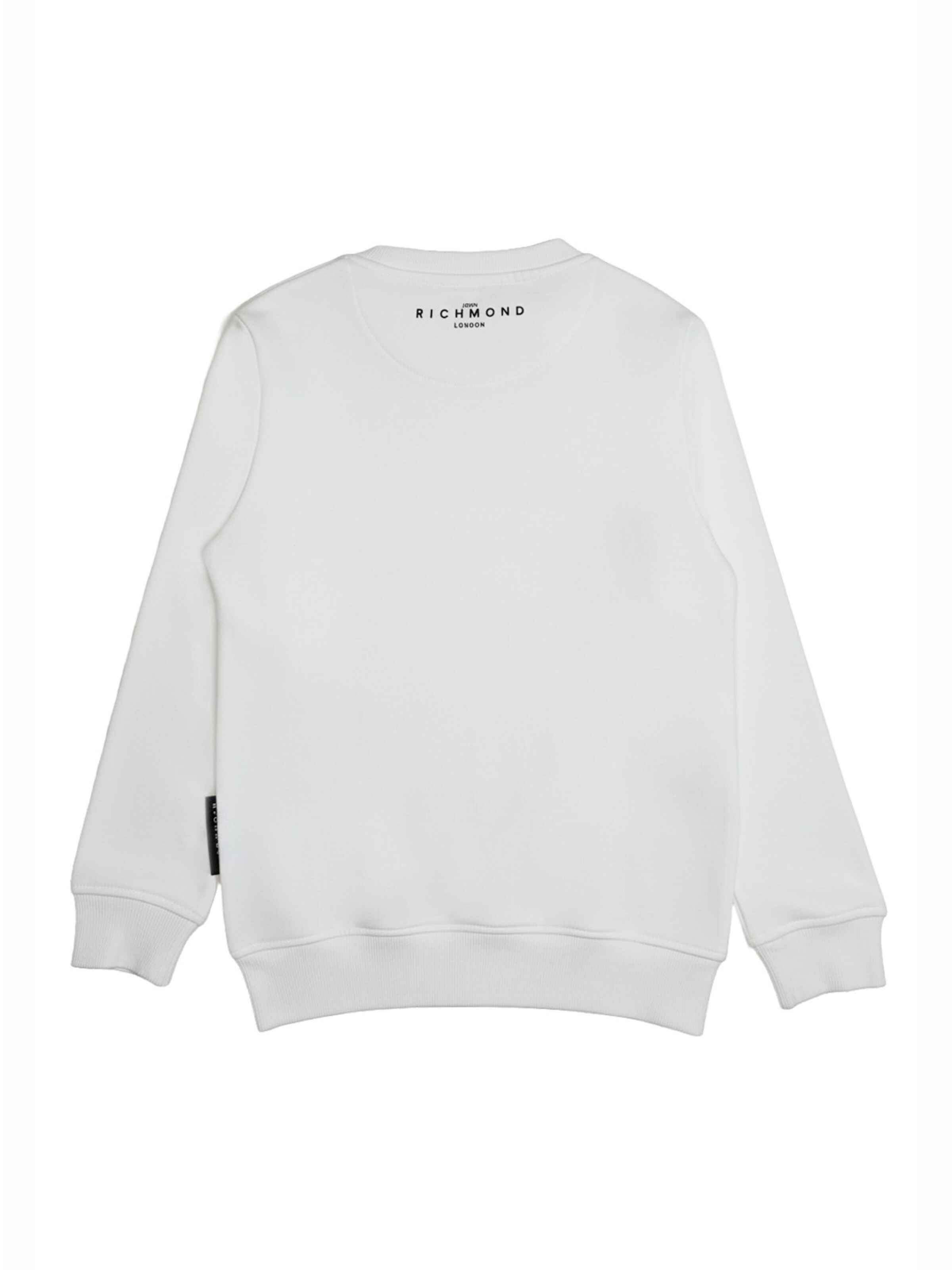 John Richmond Sweatshirt 'Felpa girocollo bianca per bambino' in Wit