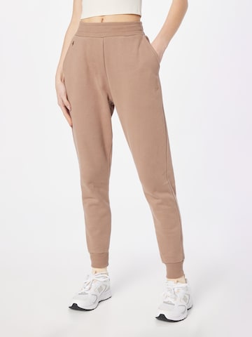 Ocay Tapered Trousers in Brown: front