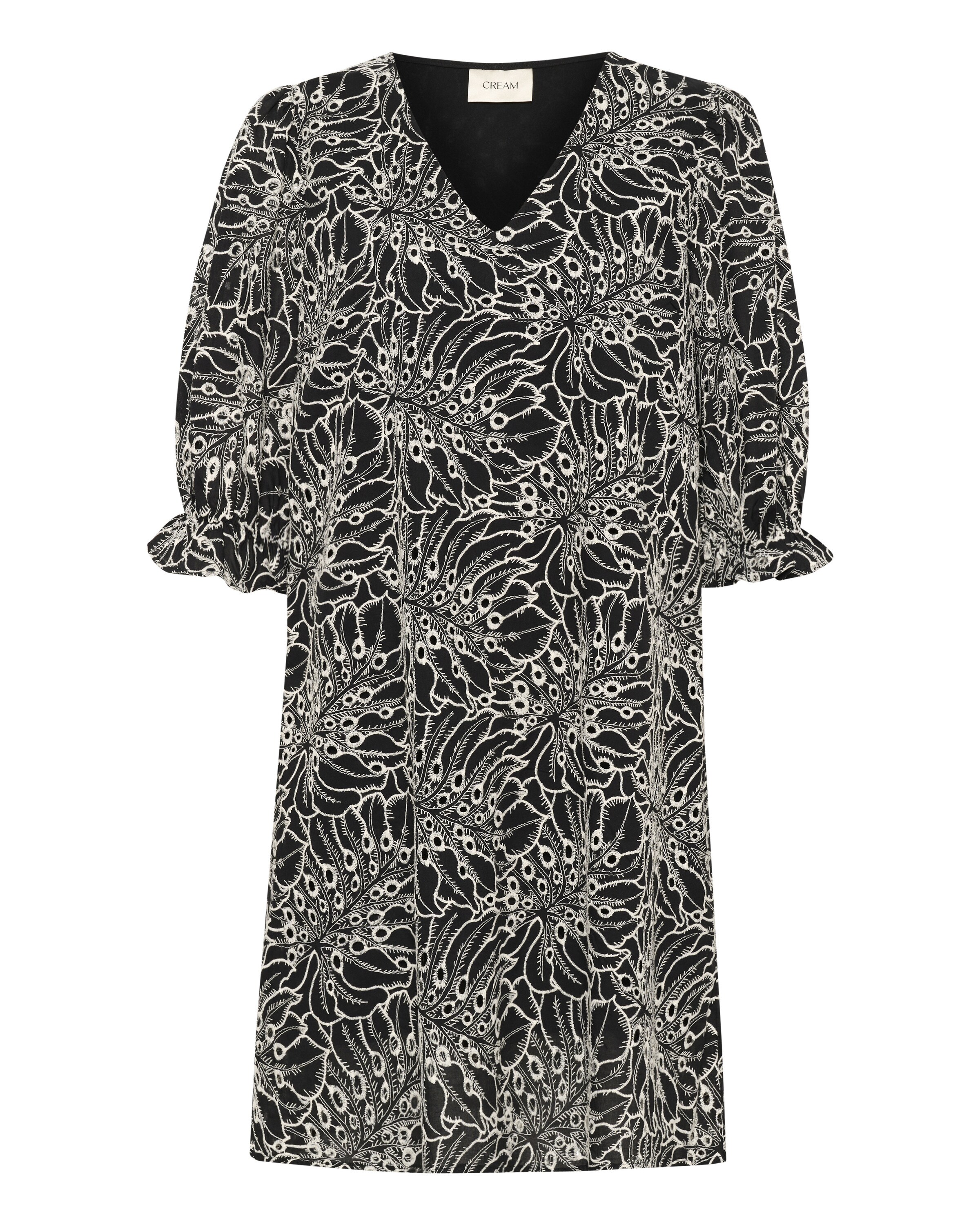 Cream Kjole 'Adelena' i sort: forside