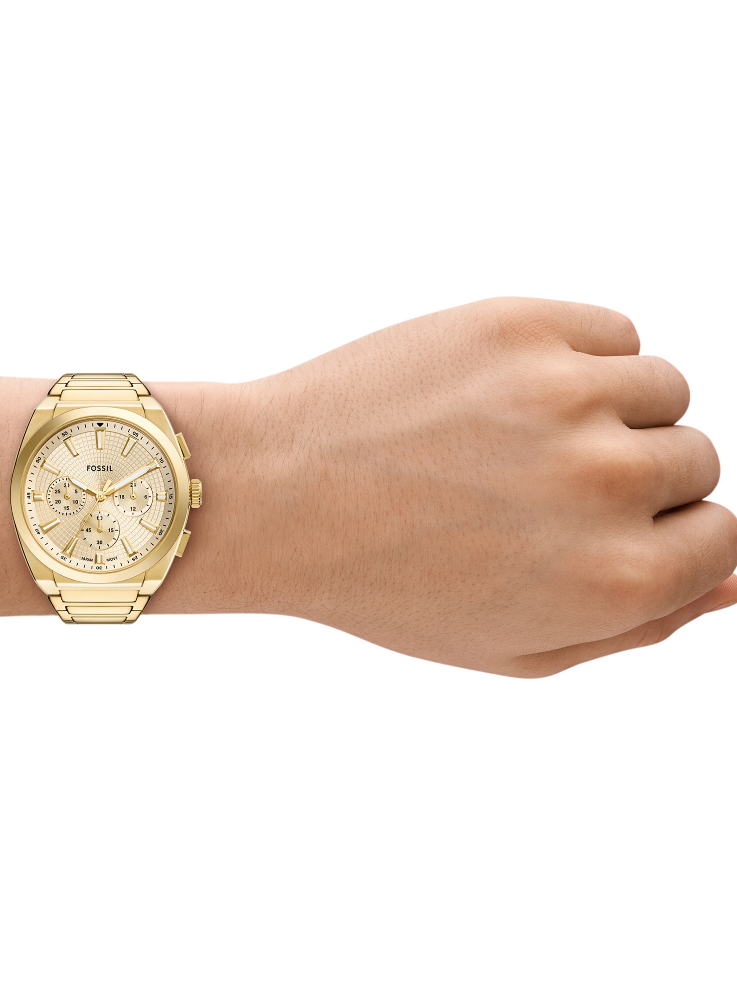 Ceas analogic 'Everett' de la FOSSIL pe auriu