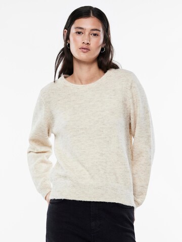 PIECES Pullover 'KARINA' in Weiß: Vorderseite