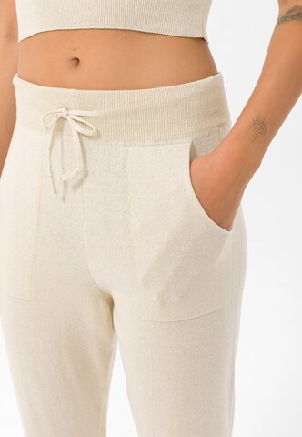 Effilé Pantalon de sport 'Capri' Felix Hardy en beige