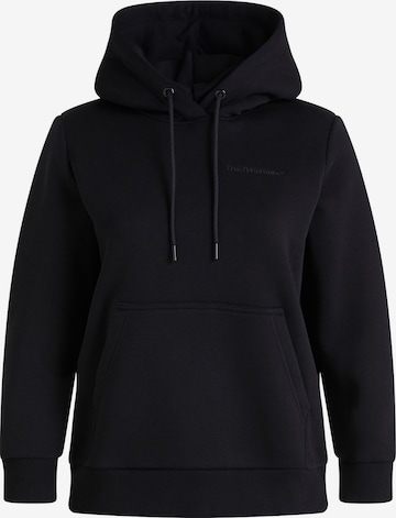 PEAK PERFORMANCE Sweatshirt in Black: front