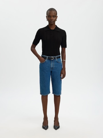 SELECTED Koszulka 'SLFTOLEDO' w kolorze czarny