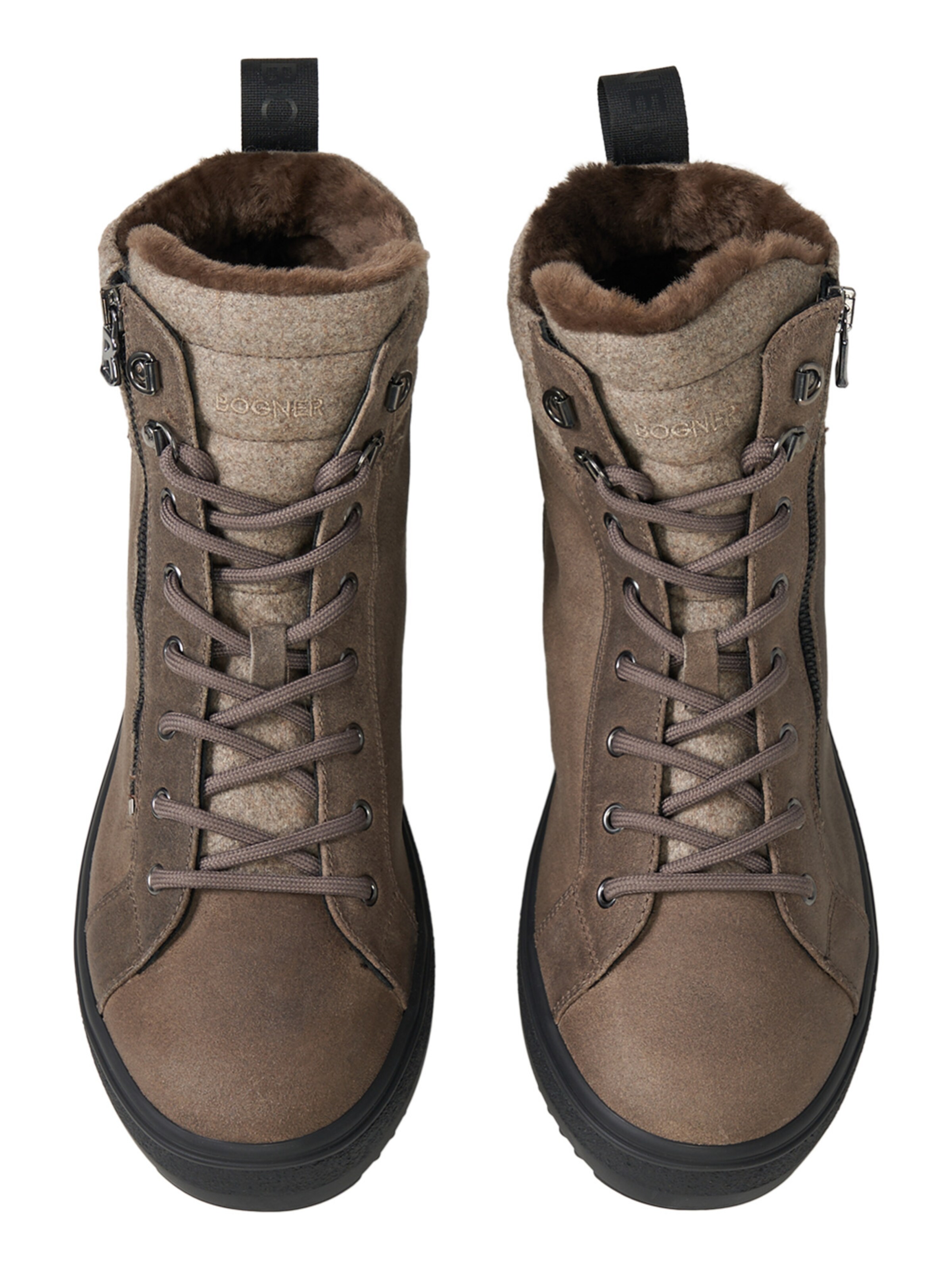 BOGNER Schnürstiefel in Grau