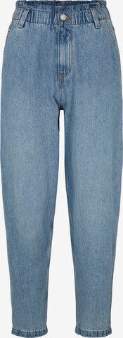 TOM TAILOR DENIM - Loosefit Calças de ganga 'Barrel' em azul: frente