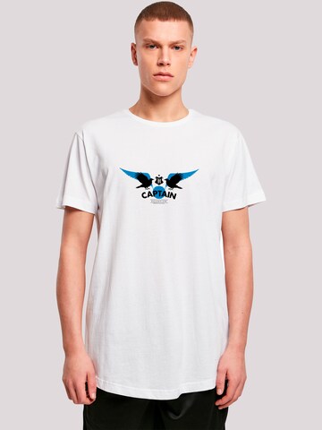 T-Shirt 'Harry Potter Ravenclaw Captain' F4NT4STIC en blanc : devant