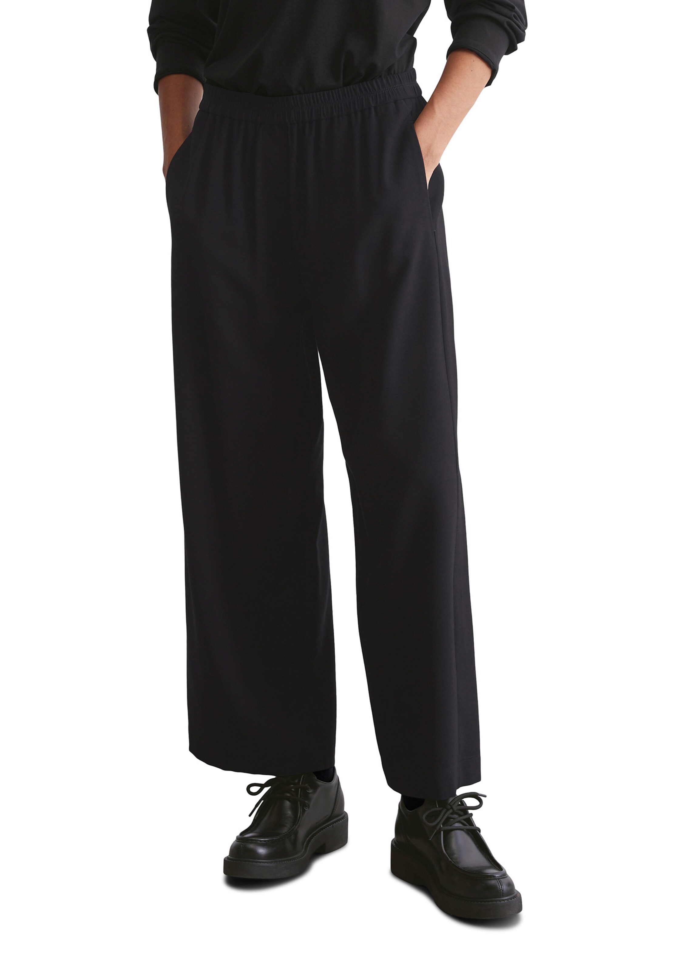 Loosefit Pantaloni di Marc O'Polo in nero: frontale