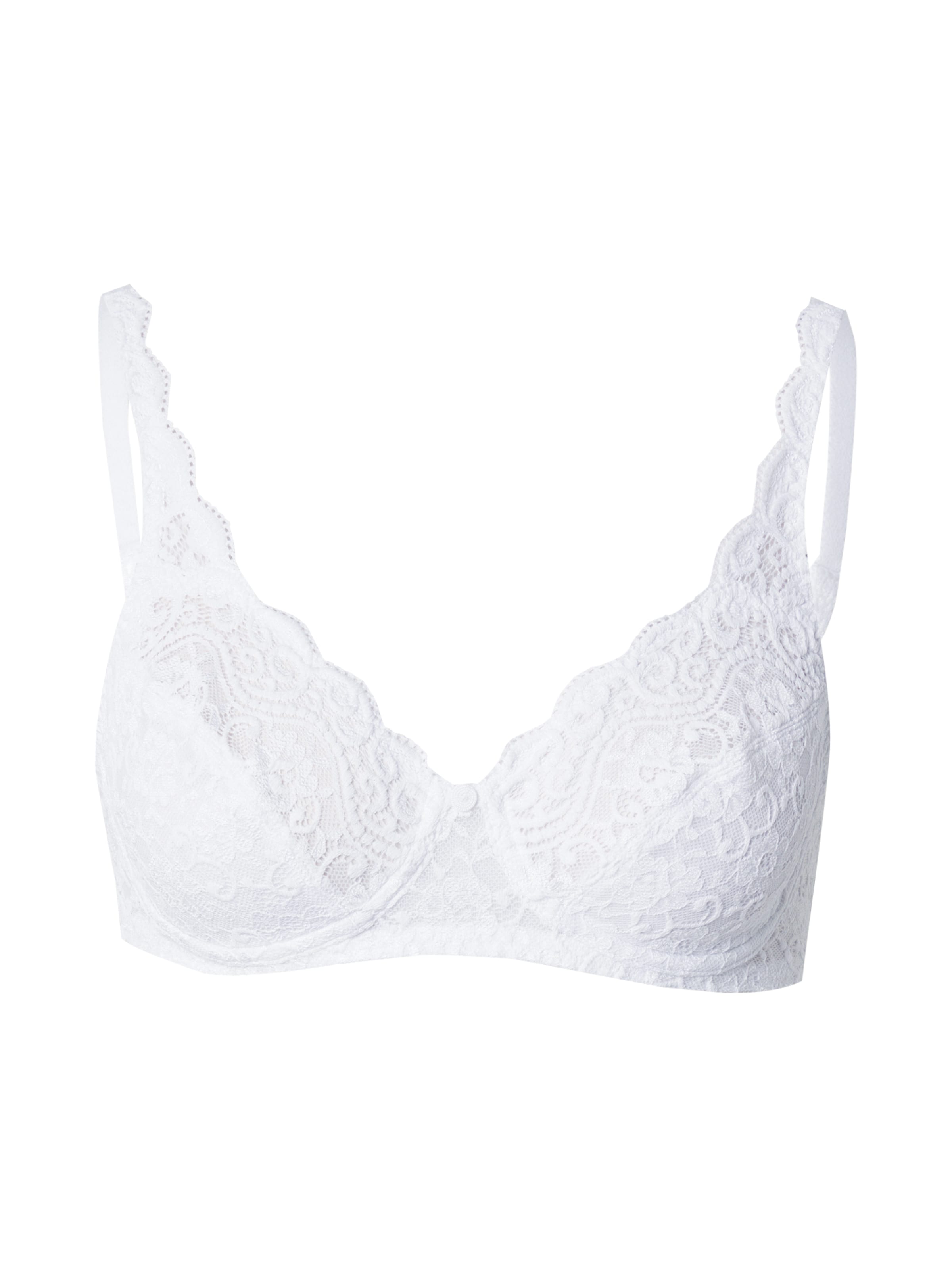 TRIUMPH T-shirt Behå 'Amourette' i vit: framsida