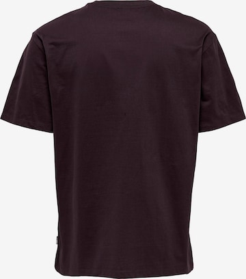 Only & Sons T-Shirt 'Fred' in Rot