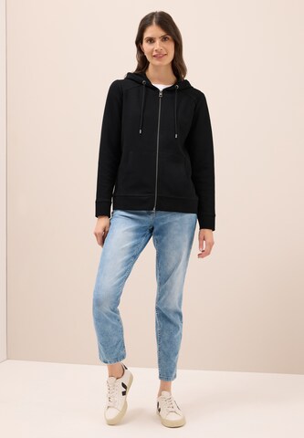 CECIL Zip-Up Hoodie in Black