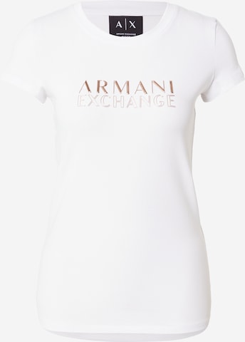 T-shirt ARMANI EXCHANGE en blanc : devant