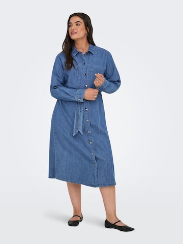 Robe-chemise ONLY Carmakoma en bleu