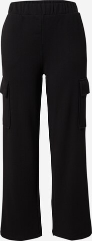 Monki Regular Cargo trousers in Black: front