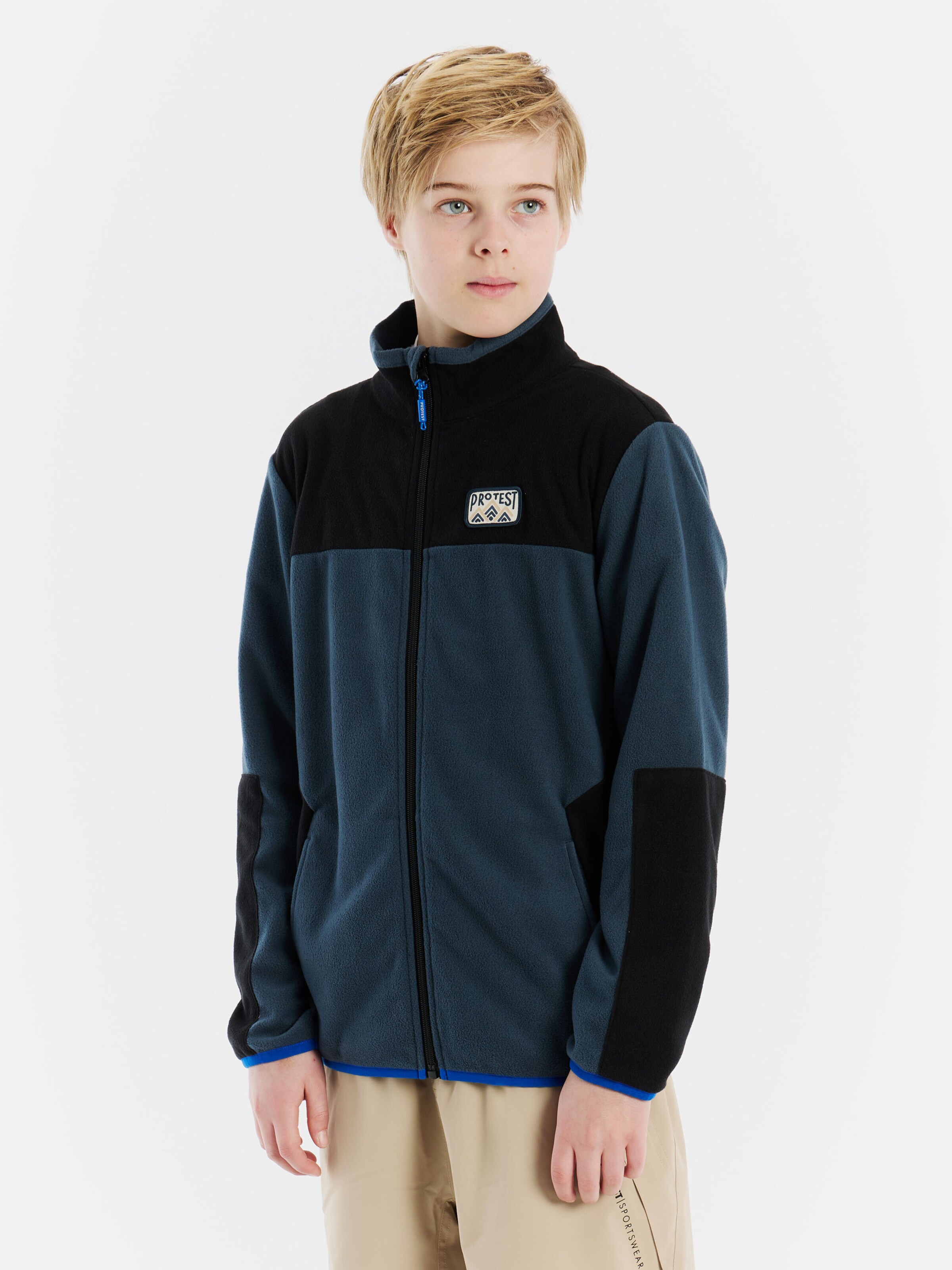 PROTEST Fleece Jacket 'PRTNisto JR' in Blue: front