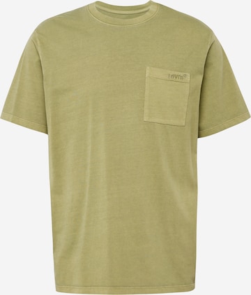 LEVI'S ® Koszulka 'SS Pocket Tee RLX' w kolorze zielony: przód