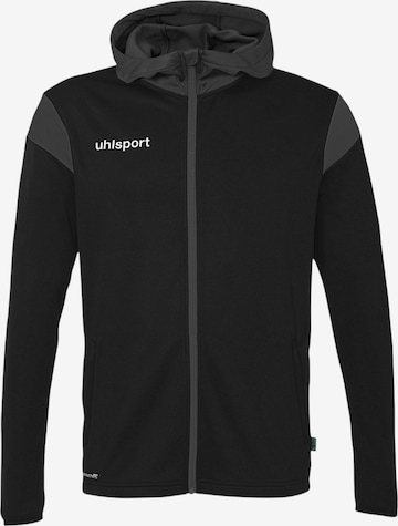 UHLSPORT Sportsweatjacke ' Squad 27 Track' in Schwarz: Vorderseite