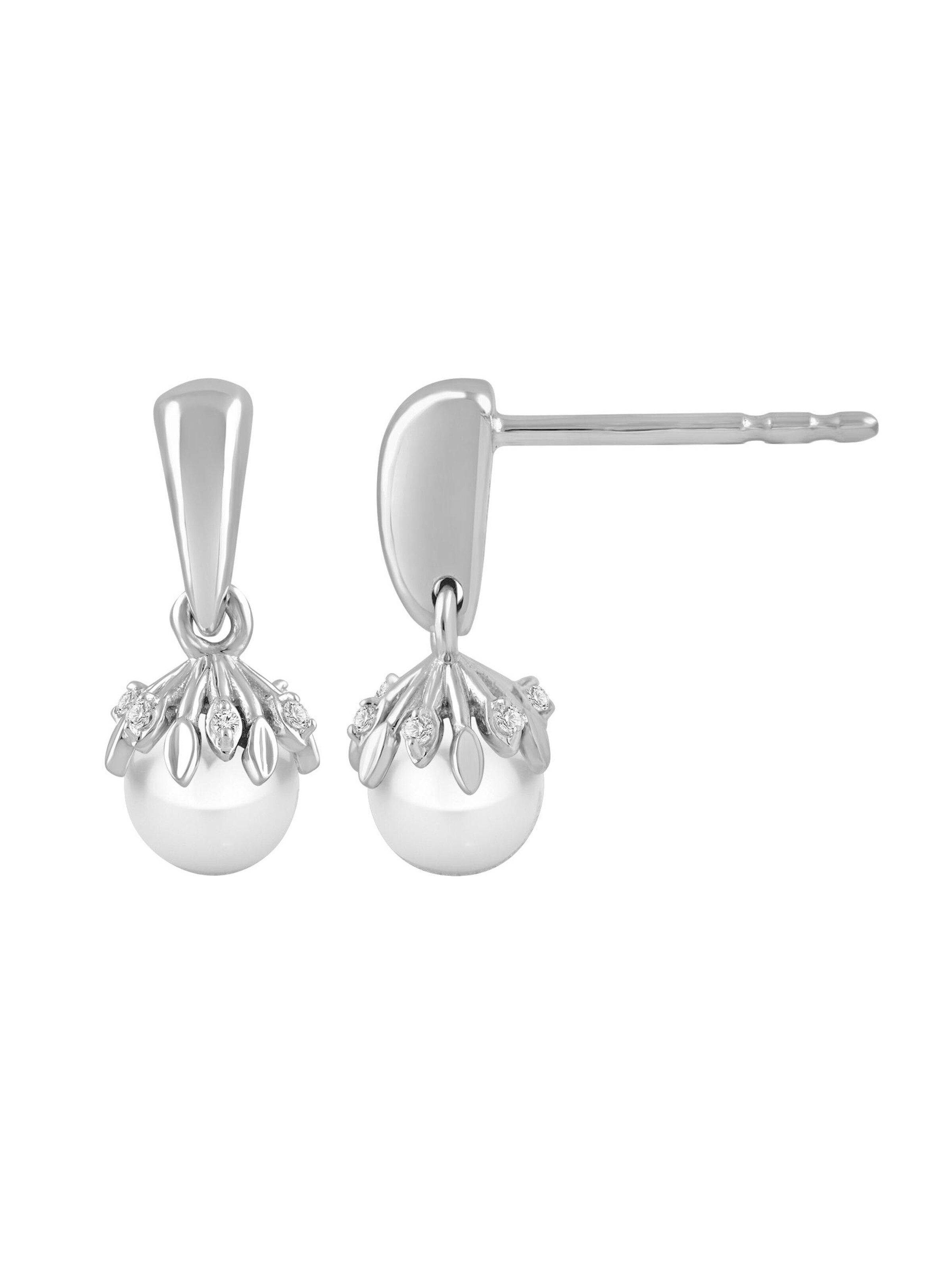 Diamant Exquis - Pendientes en plata
