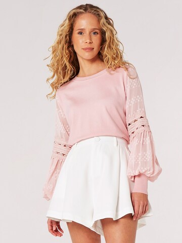 Apricot Trui in Roze: voorkant