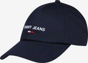 Tommy Jeans - Gorra en azul: frente