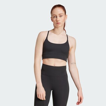 ADIDAS PERFORMANCE Bustier Sports-BH 'All me' i sort: forside
